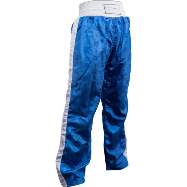 top-ten-kickboxing-pant-classic-blue-white-1610 Kickboxing Robe & Trouser Set