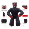 WhatsApp Image 2026-09-23 at 8.51.22 PM Canvas Unfilled Sitting Grappling Dummy - Red & Black for BJJ, MMA, Judo | Ravine International