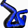 180cm Vinyl Unfilled Sitting Grappling Dummy - Blue & Black for BJJ, MMA, Judo | Ravine International